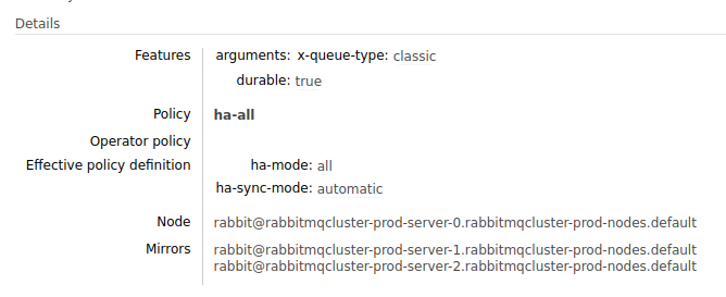 RabbitMQ Nodes Names