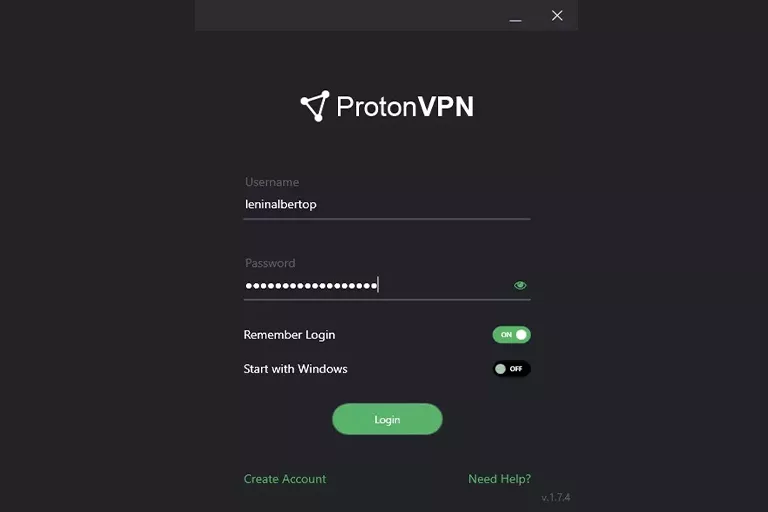 ProntonVPN Windows