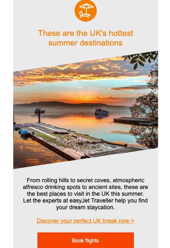 Newsletter Ideas - EasyJet