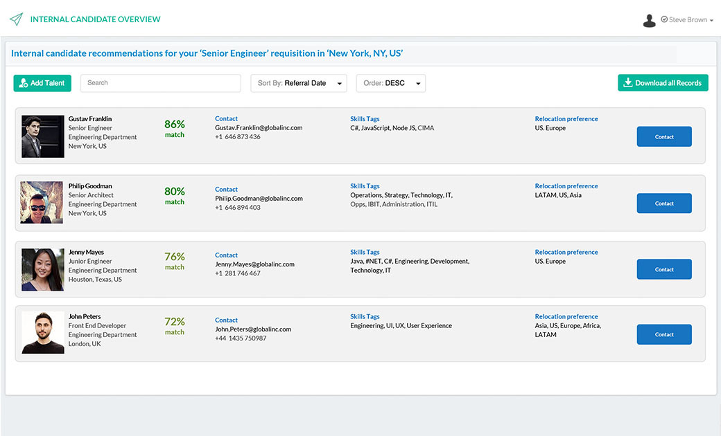 rolepoint employee referral example
