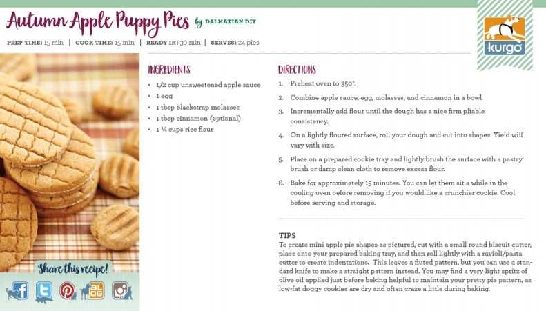 Holiday Recipe: Autumn Apple Puppy Pies