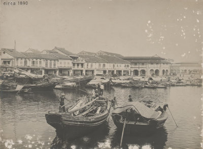 Singapore River near Clarke Quay, 1890s