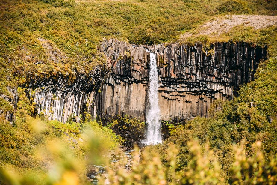 Wasserfall, Svartifoss, Skaftafell, Island