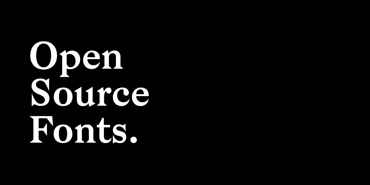 Open Source Fonts