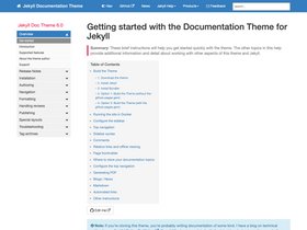 Documentation Theme for Jekyll screenshot