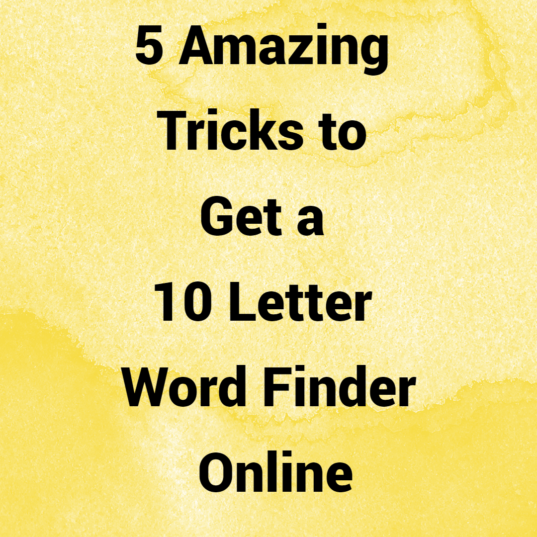 The 8 Letter Word Finder Online Tool Free Word Finder