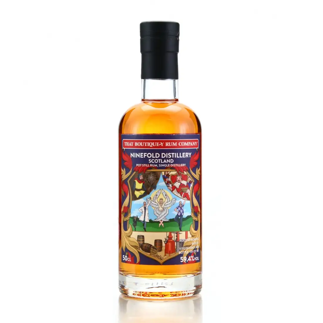 Image of the front of the bottle of the rum Scotland