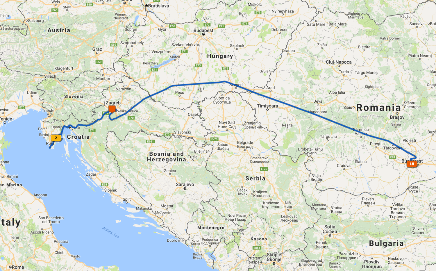 Day 39 tracklog.