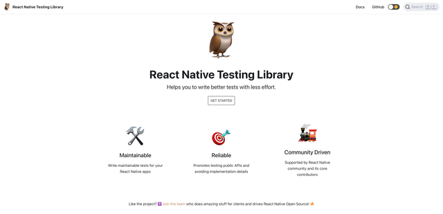 React Native Testing Library