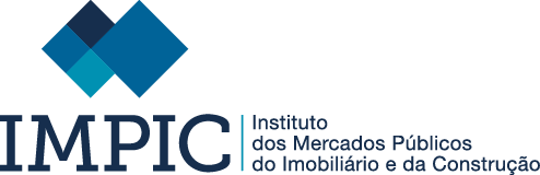 Logótipo da IMPIC - Instituto dos Mercados Públicos em azul
