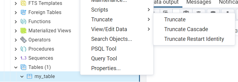 Postgres Delete All Rows