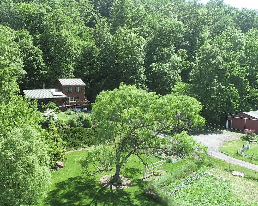 aerial view of property