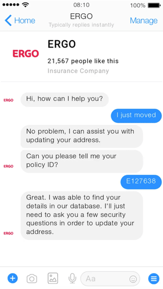The ERGO AI assistant in action