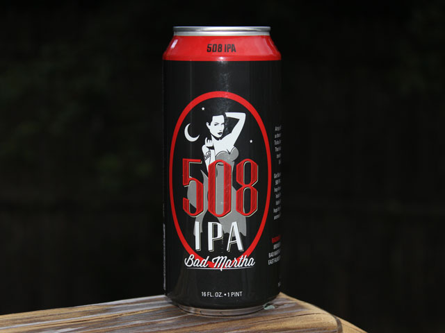 508, an IPA brewed by Bad Martha Farmer's Brewery