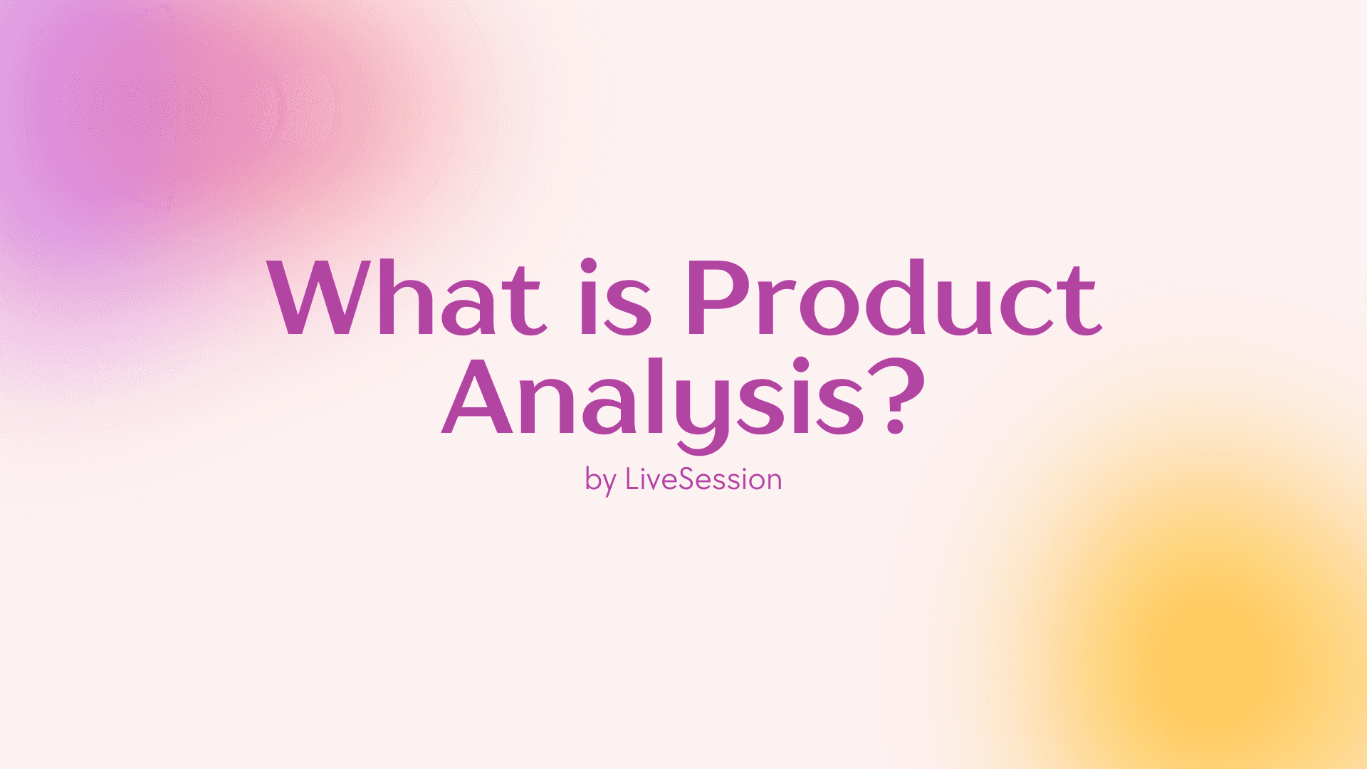 product analysis