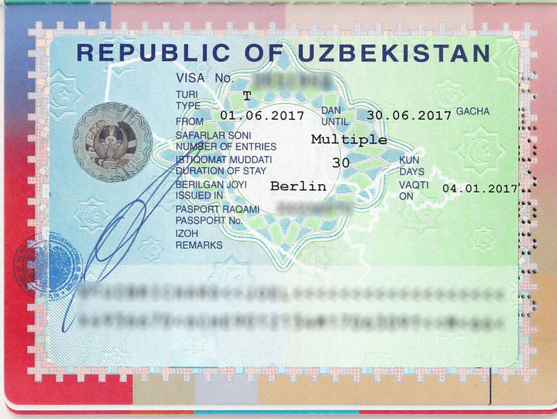 Usbekistan-Visum