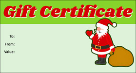 christmas kids gift certificate templates for word free