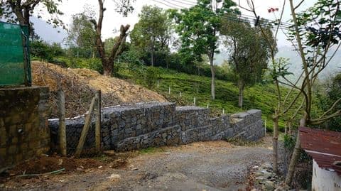 Gabion wall at Vista Chiaro