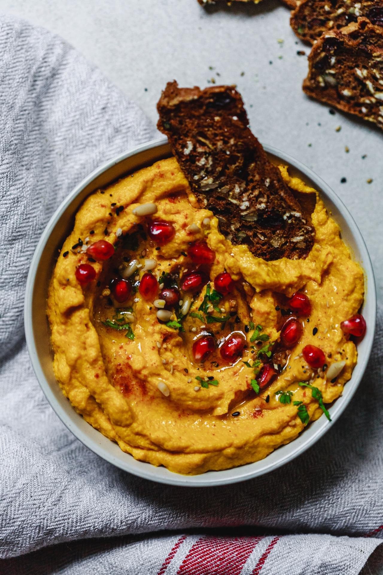 Spiced Roasted Carrot Dip