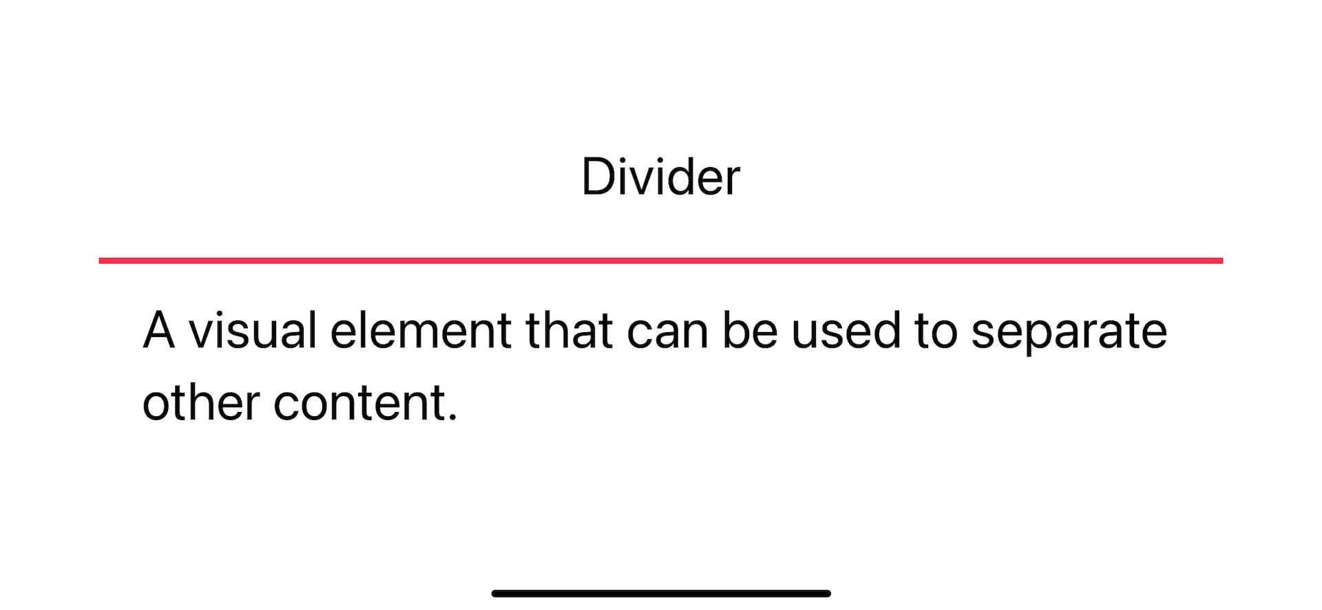 Set a horizontal divider thickness by setting the height.