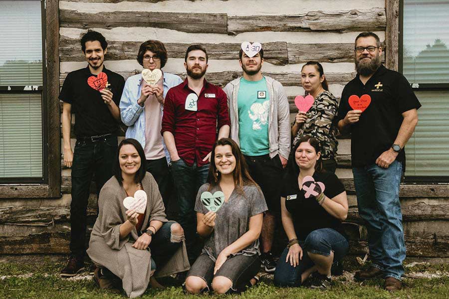 Team photo of tekRESCUE employees