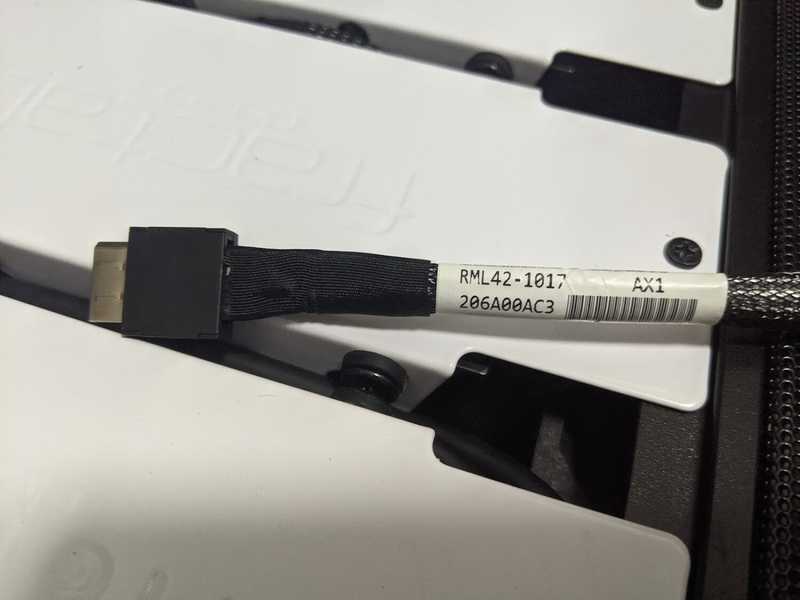 OcuLink to 4 x SATA Cable Part Number that came with the board