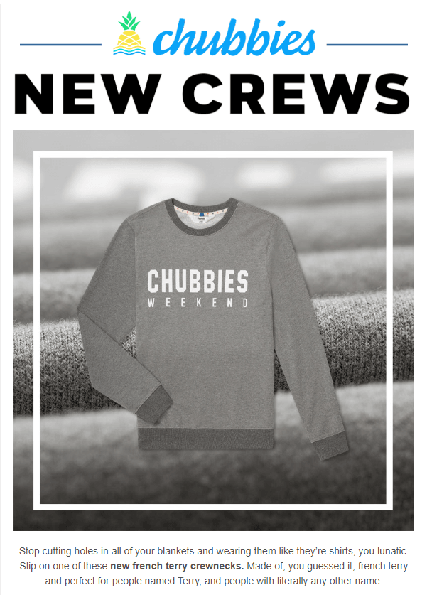 Chubbies new crews