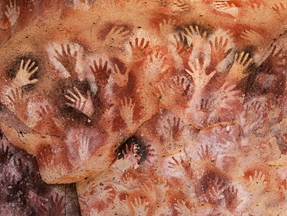 Cuevas de las Manos, in Argentina. The art is between 13,000 and 9,000 years old.