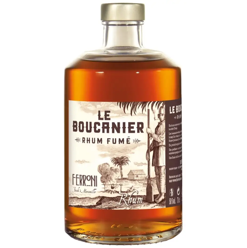 Image of the front of the bottle of the rum Le Boucanier
