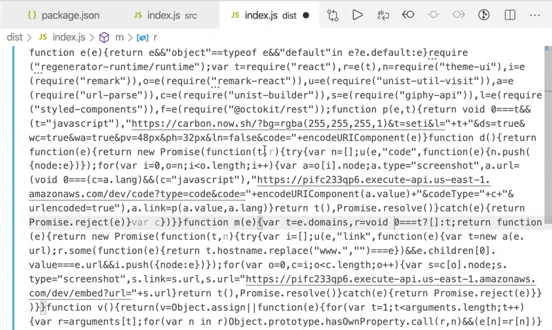 Prettifying compiled source to spot bugs