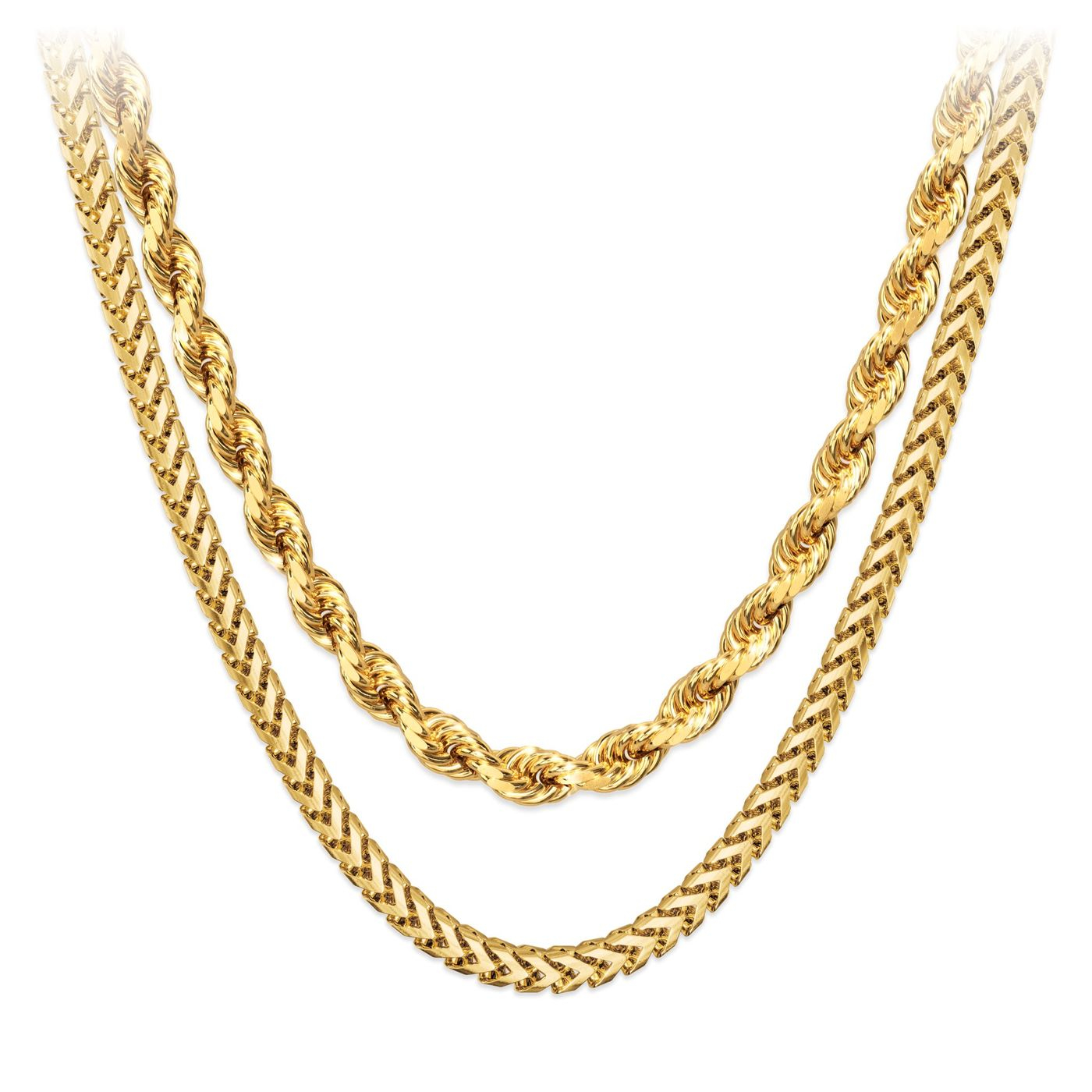 The Fairfax Necklace 3mm Solid Gold Fairfax Chain JAXXON