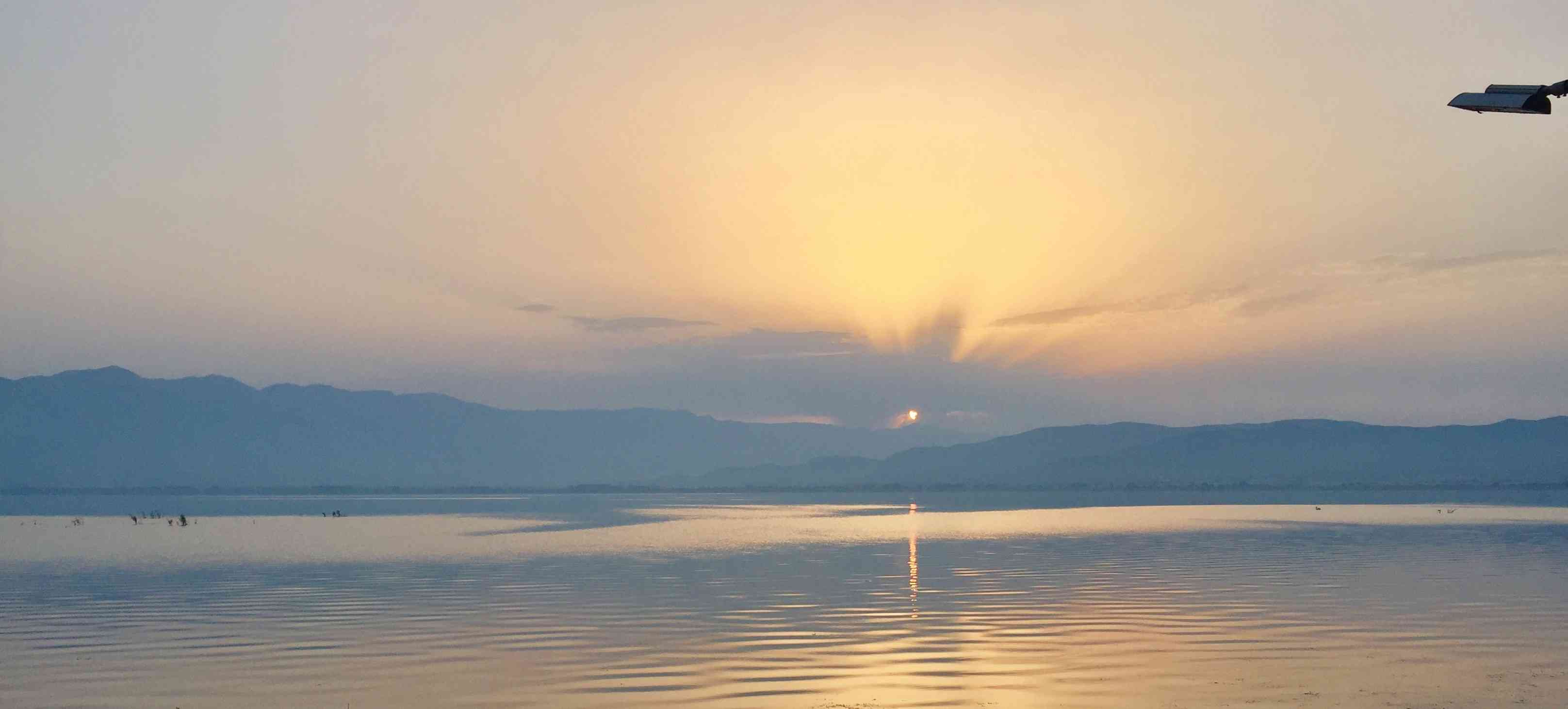 Dojran lake at sunrise