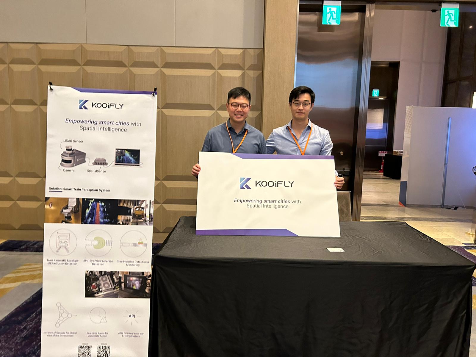 Kodifly's booth at AppWork Demo Day