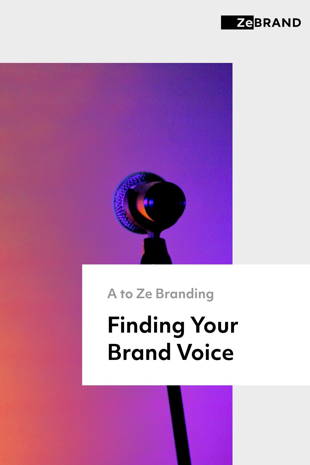 The microphone that spreads the brand voice