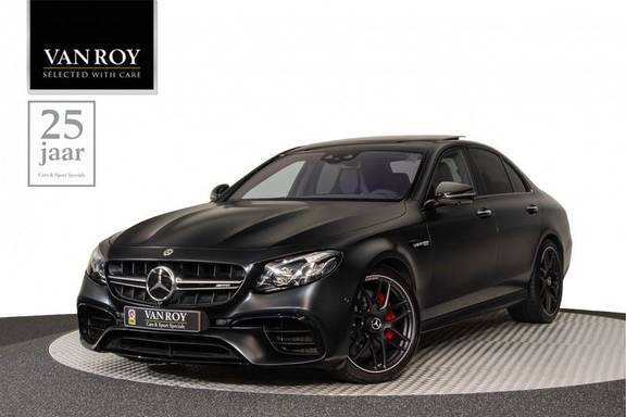 Mercedes-Benz E-Klasse E63s AMG EDITION 1 4Matic 612pk (MAGNO MAT) Panoramadak Distronic Nightpakket Schaalstoelen Burmester Carbon ComandOnline Keyless 20" Parktronic Pdc