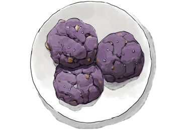 Illustration of Blue Butter Cookies