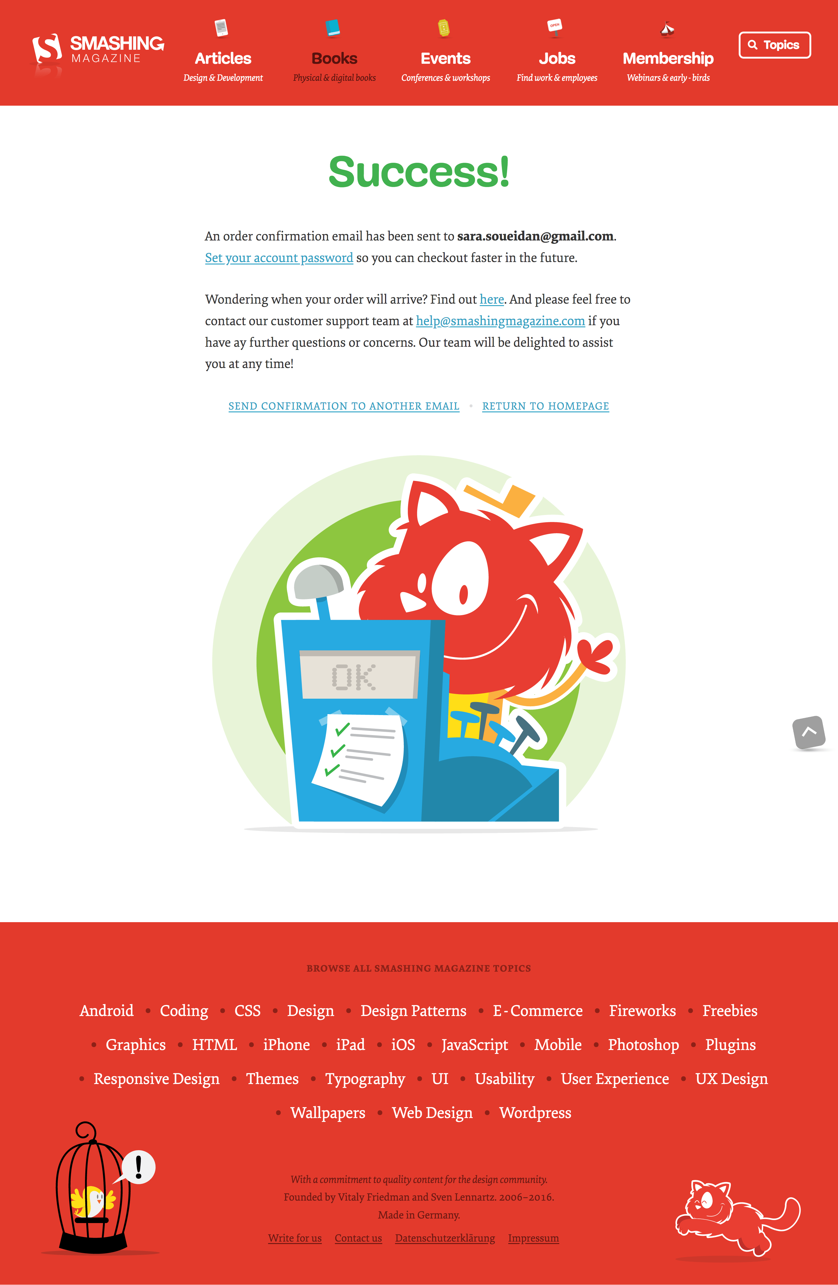 The Smashing Magazine Checkout