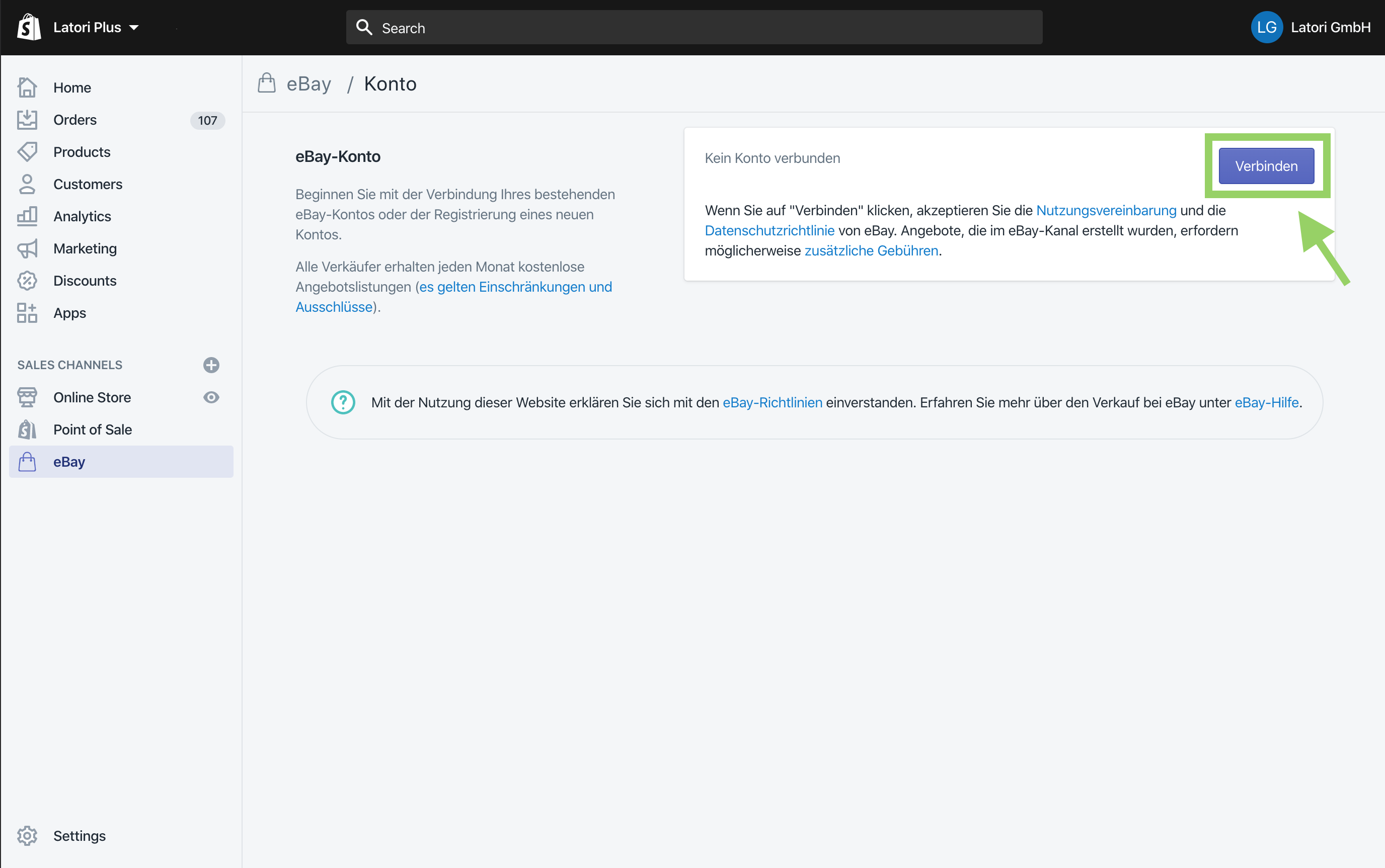 Shopify mit Ebay verbinden - Anleitung | Latori
