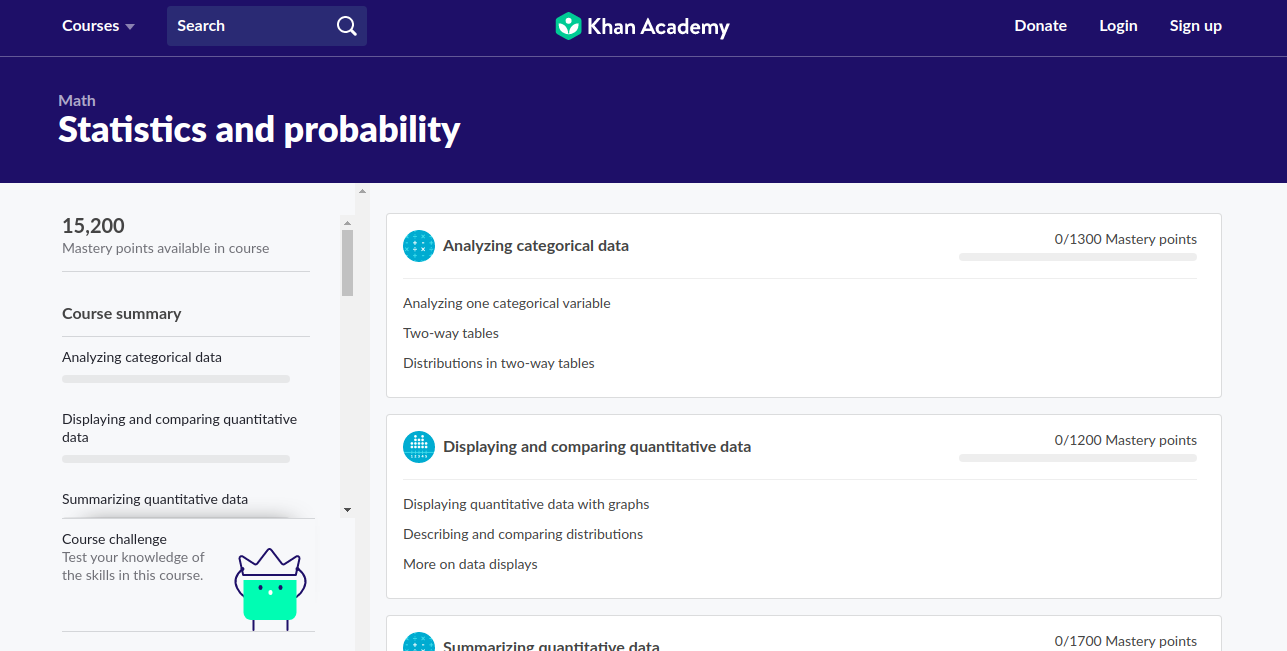 Statistics and probability - Khan