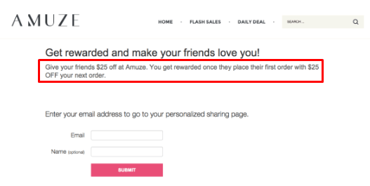 Referral email example