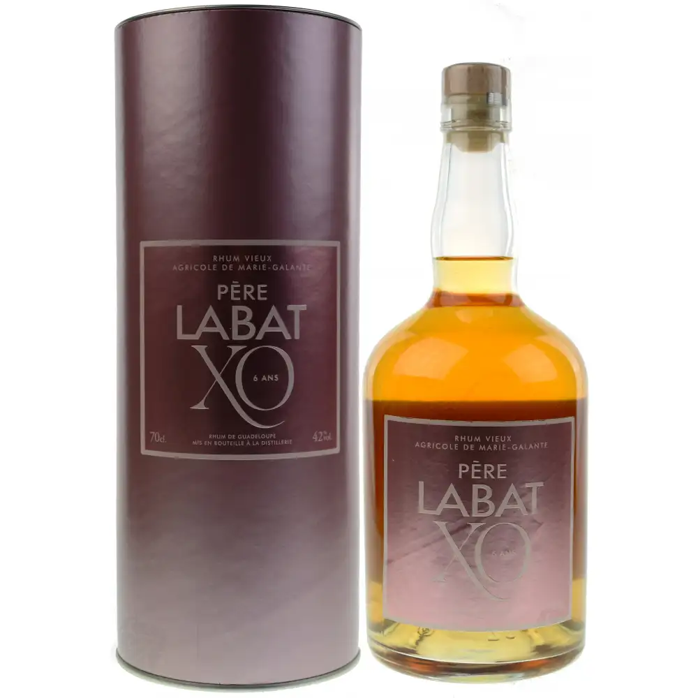 Image of the front of the bottle of the rum Père Labat XO 6 Ans