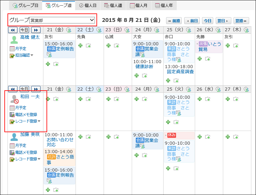 使用停止ユーザーのイメージ