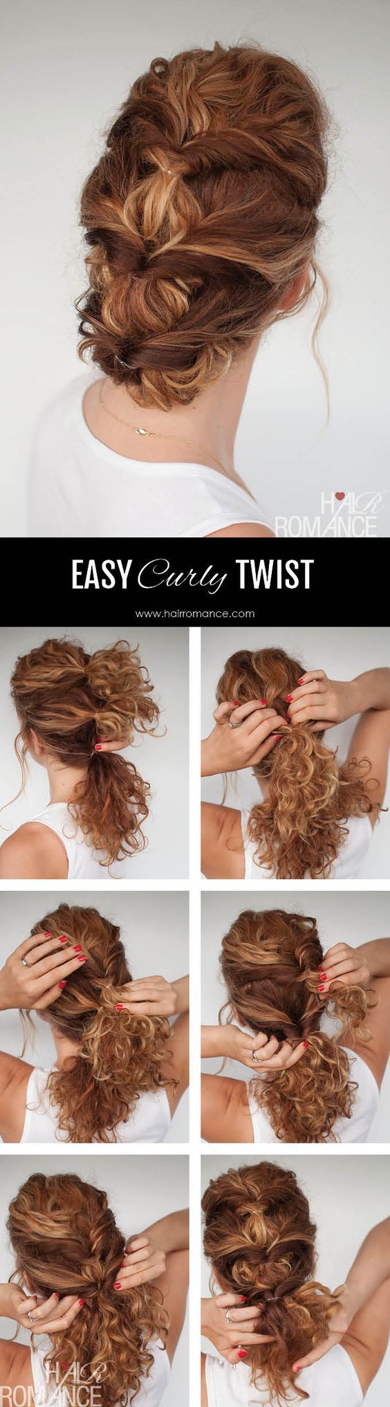 Adorably Easy Updos For Curly Hair 