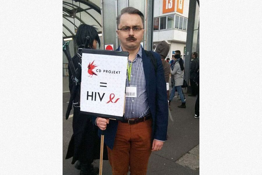 Косплей на Анджея Сапковского на польском конвенте. Источник: reddit.com