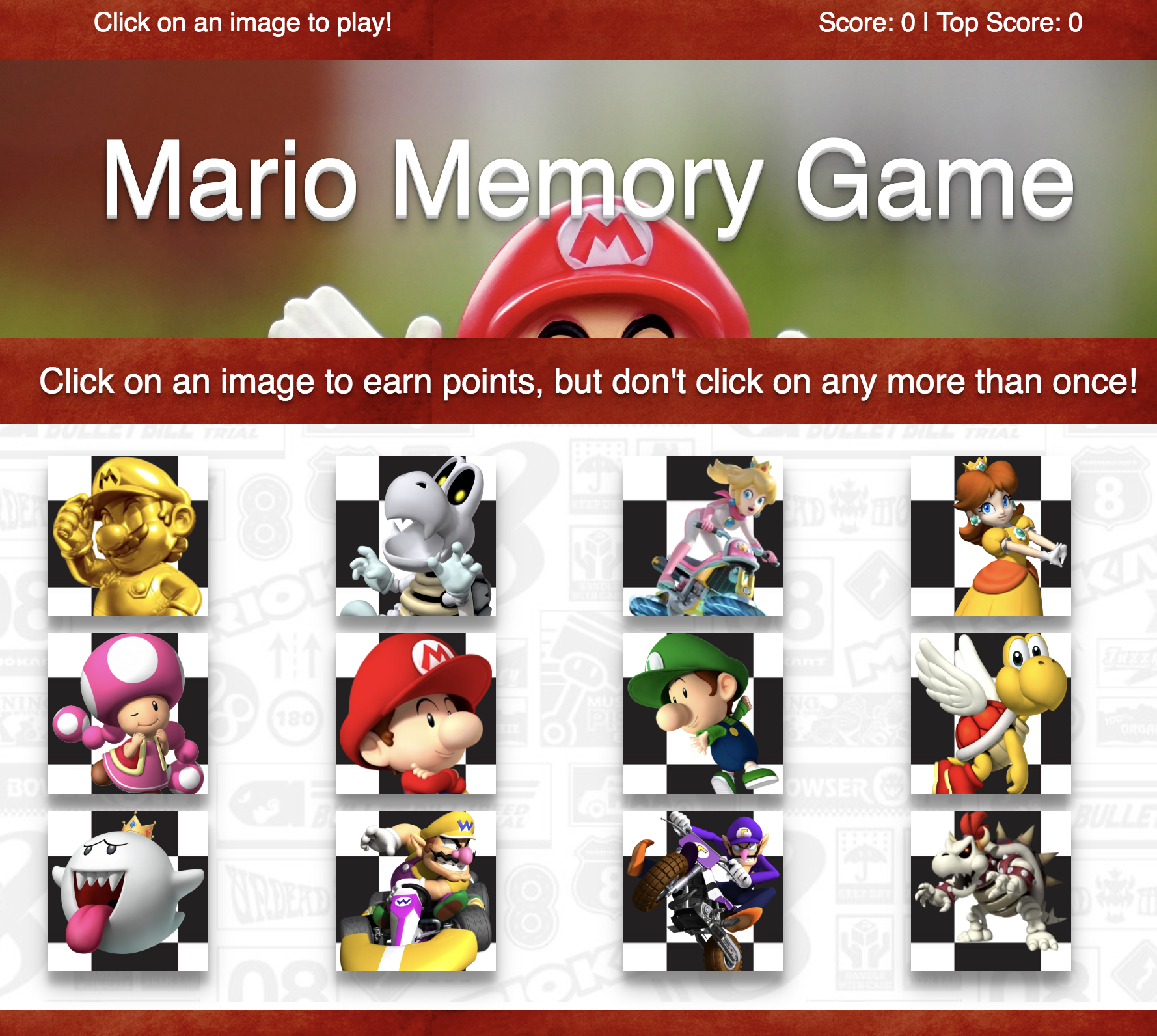 image-Mario Memory Game