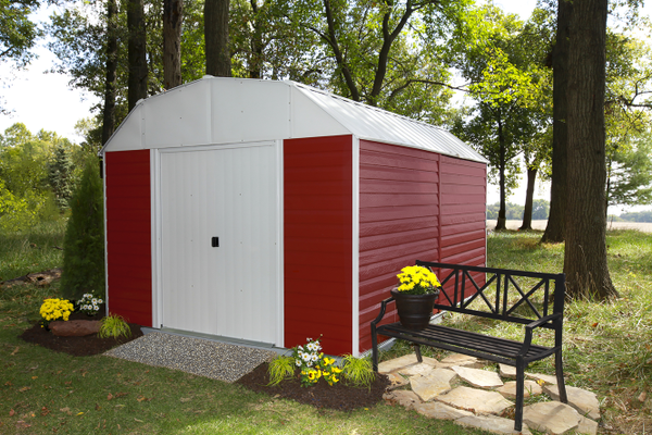 Red Barn RH1014 Metal Storage Sheds for the Backyard ...
