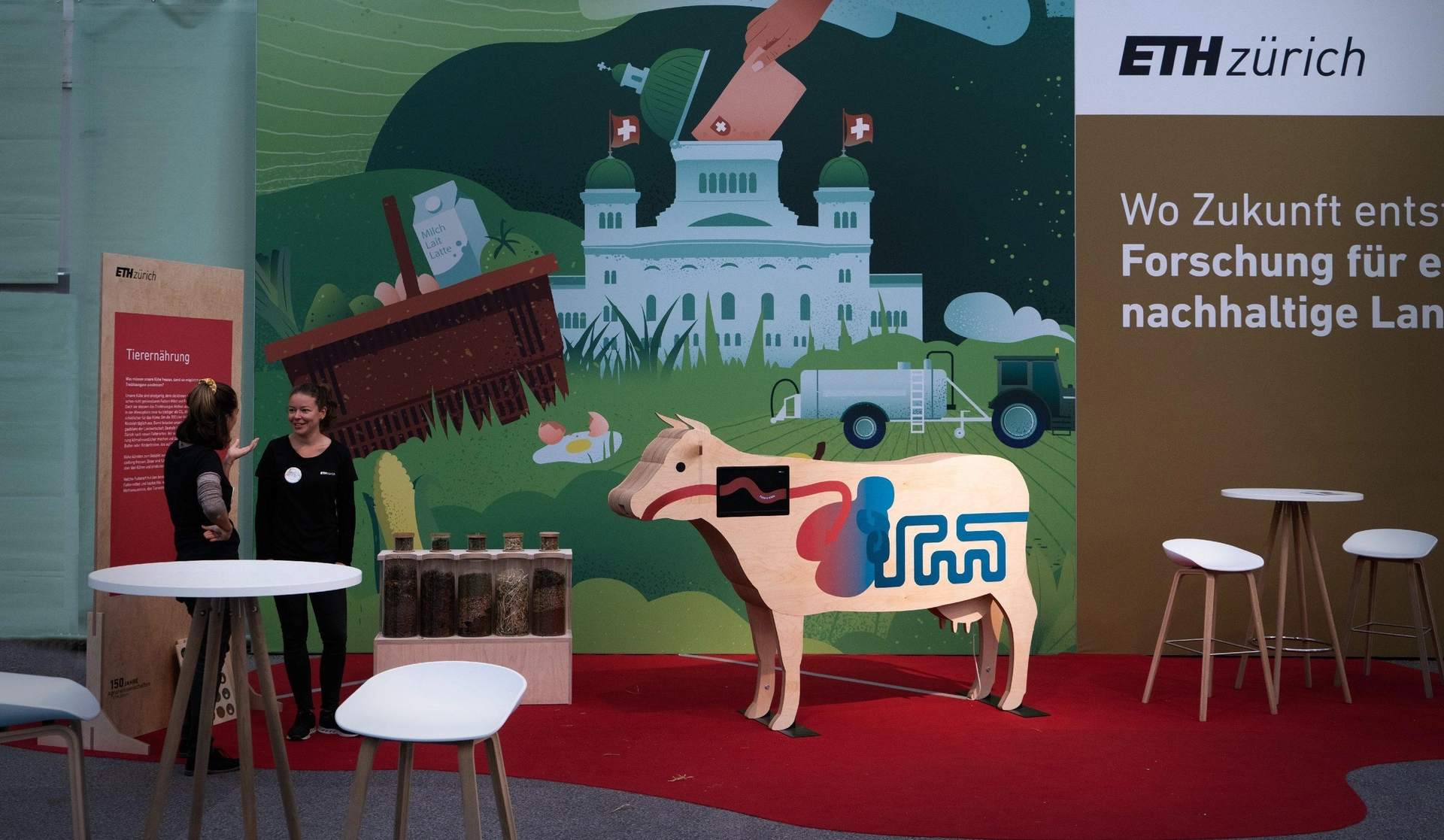 Die Klima-Kuh ausgestellt an der Olma 2021.