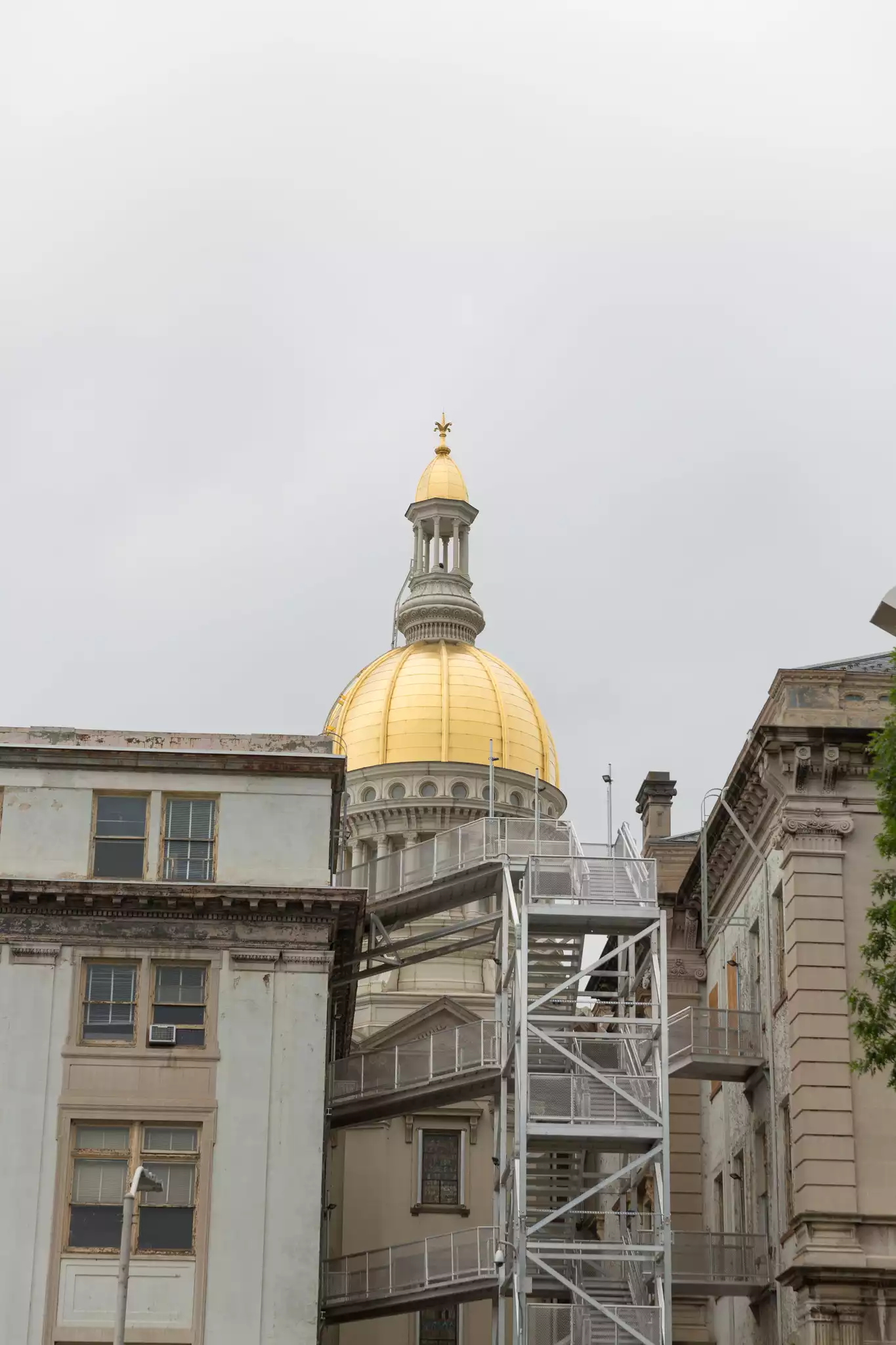 New Jersey State House Dome Scaffolding