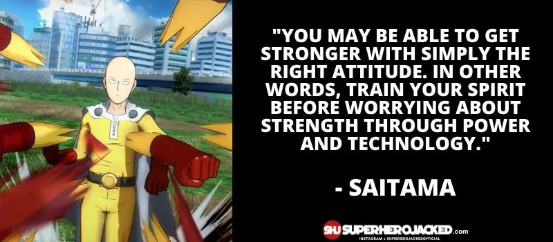 The right attitude according to Saitama