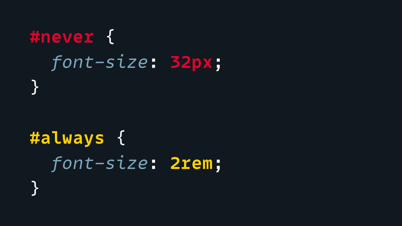 Preview image for Why you should never use px to set font-size in CSS